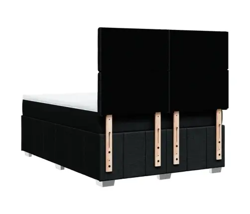 Kontinentaalvoodi Madratsiga, Must, 160X200 cm Kangas