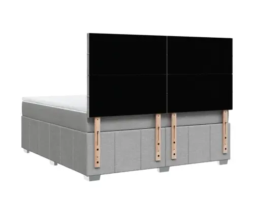 Kontinentaalvoodi Madratsiga, Helehall, 180X200 cm Kangas