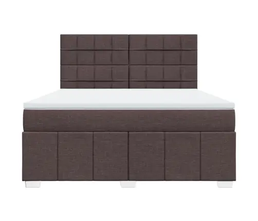 Kontinentaalvoodi Madratsiga, Tumepruun, 180X200 cm Kangas