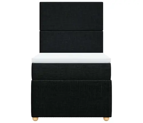 Kontinentaalvoodi Madratsiga, Must, 80X200 cm Kangas