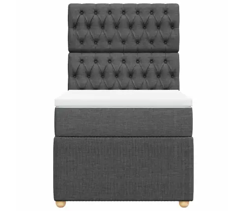 Kontinentaalvoodi Madratsiga, Tumehall, 80X200 cm Kangas