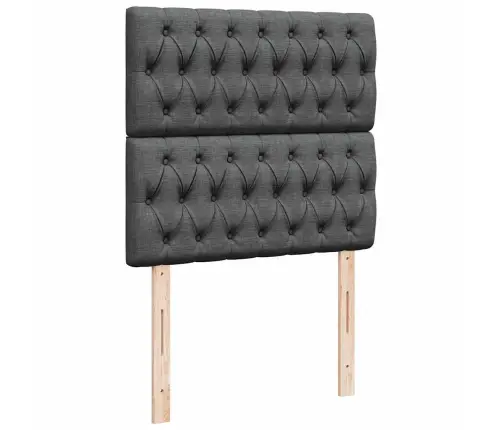 Kontinentaalvoodi Madratsiga, Tumehall, 80X200 cm Kangas