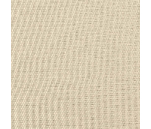 Atsperu Gultas Rāmis Ar Matraci, Krēmkrāsas, 80X200 Cm, Audums Vidaxl