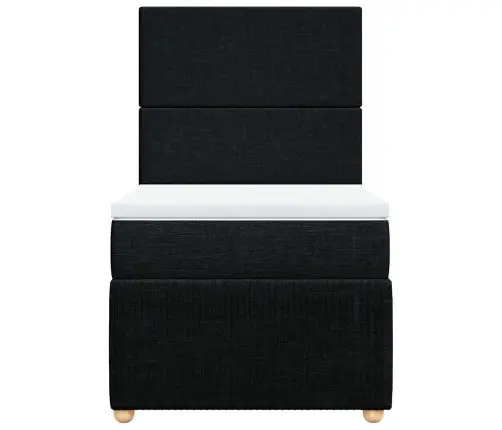 Kontinentaalvoodi Madratsiga, Must, 90X190 cm Kangas