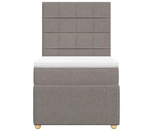 Kontinentaalvoodi Madratsiga, Pruunikashall, 90X190 cm Kangas