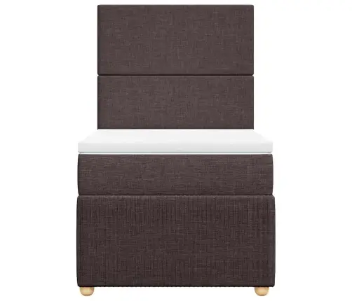 Kontinentaalvoodi Madratsiga, Tumepruun, 90X200 cm Kangas