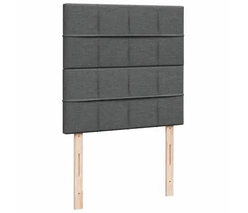 Kontinentaalvoodi Madratsiga, Tumehall, 90X200 cm Kangas