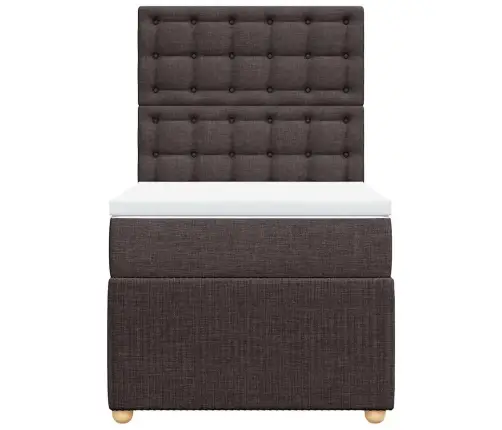 Kontinentaalvoodi Madratsiga, Tumepruun, 90X200 cm Kangas