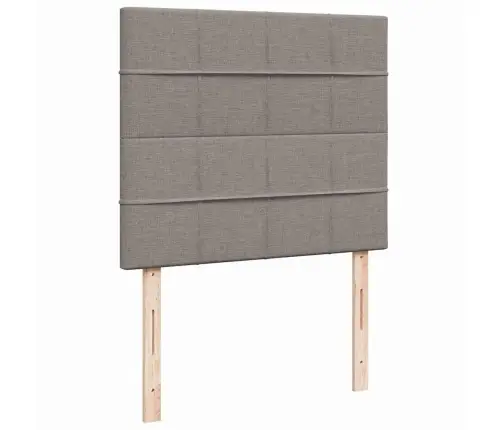 Lova Su Spyruoklėmis Ir Čiužiniu, Taupe, 120X200 cm Audinys