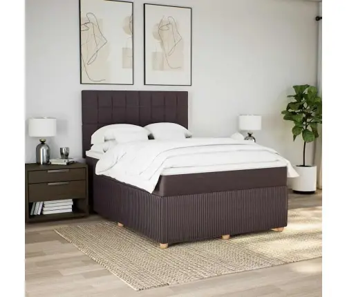 Kontinentaalvoodi Madratsiga, Tumepruun, 140X190 cm Kangas