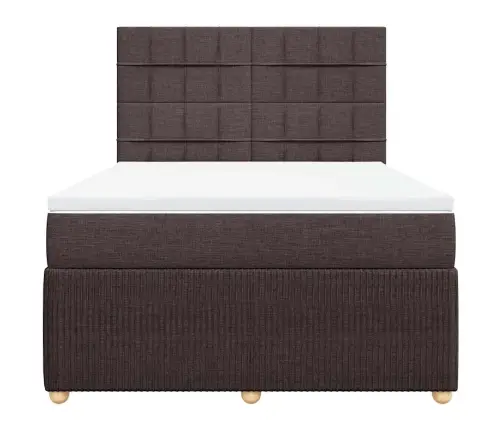 Kontinentaalvoodi Madratsiga, Tumepruun, 140X190 cm Kangas