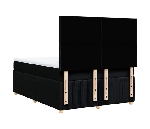 Kontinentaalvoodi Madratsiga, Must, 140X200 cm Kangas