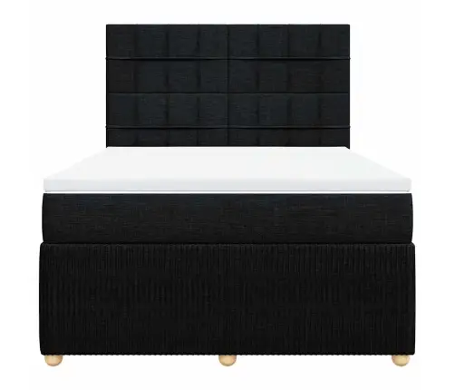 Kontinentaalvoodi Madratsiga, Must, 140X200 cm Kangas