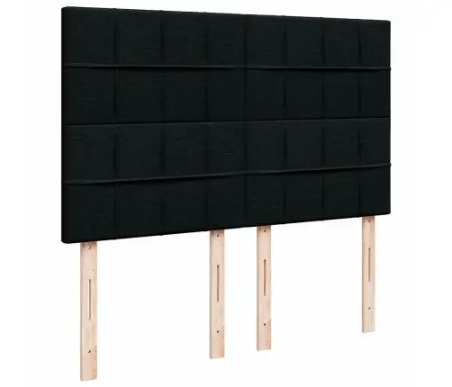 Kontinentaalvoodi Madratsiga, Must, 140X200 cm Kangas