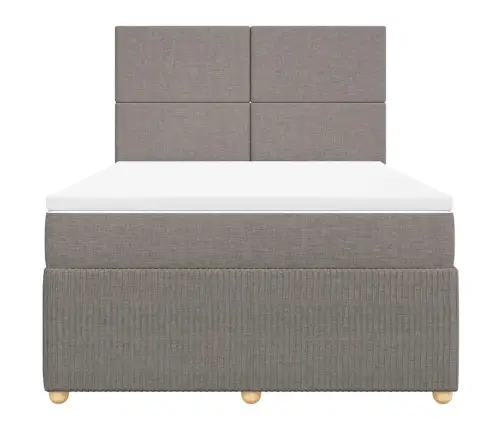 Kontinentaalvoodi Madratsiga, Pruunikashall, 160X200 cm Kangas