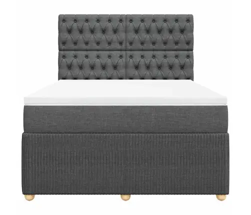 Kontinentaalvoodi Madratsiga, Tumehall, 160X200 cm Kangas