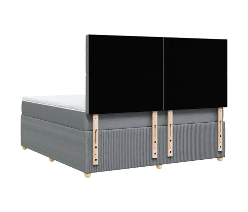 Kontinentaalvoodi Madratsiga, Helehall, 180X200 cm Kangas