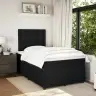 Atsperu Gulta Ar Matraci, Melna Samts, 120X200 Cm Vidaxl