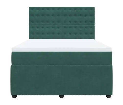 Kontinentaalvoodi Madratsiga, Tumeroheline, 140X200 cm Samet