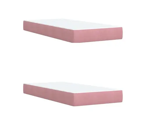 Kontinentaalvoodi Madratsiga, Roosa, 200X200 cm Samet