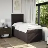Atsperu Gultas Rāmis Ar Matraci, Tumši Brūna, 80X200 Cm, Audums Vidaxl Atsperu Gultas Rāmis Ar Matraci, Tumši Brūna, 80X200 Cm, Audums Vidaxl