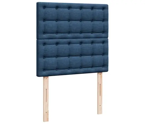 Atsperu Gultas Rāmis Ar Matraci, Zils, 80X200 Cm, Audums Vidaxl Atsperu Gultas Rāmis Ar Matraci, Zils, 80X200 Cm, Audums Vidaxl