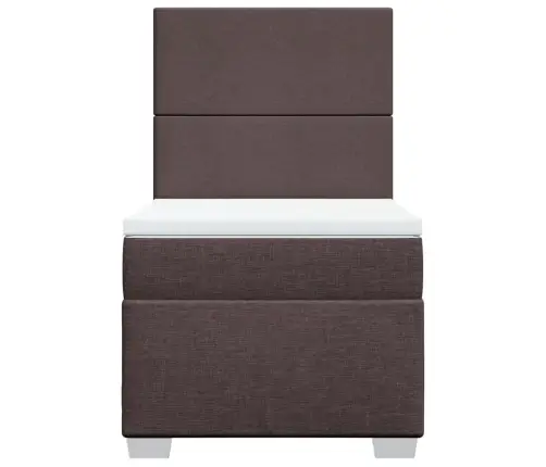 Kontinentaalvoodi Madratsiga, Tumepruun, 90X190 cm Kangas