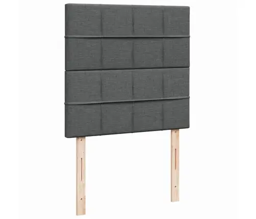 Lova Su Spyruoklėmis Ir Čiužiniu,Tamsiai Pilka,90X190cmAudinys