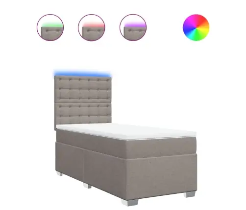 Kontinentaalvoodi Madratsiga, Pruunikashall, 90X190 cm Kangas