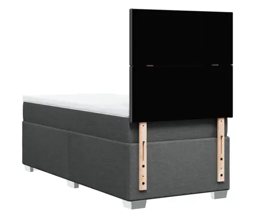 Kontinentaalvoodi Madratsiga, Tumehall, 90X200 cm Kangas