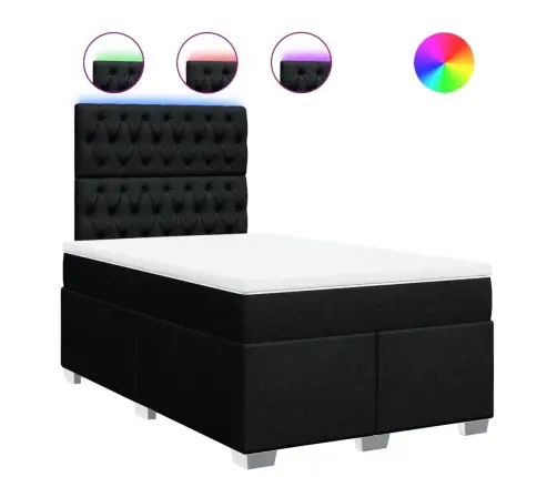 Kontinentaalvoodi Madratsiga, Must, 120X200 cm Kangas