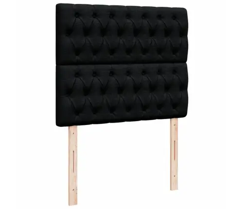 Kontinentaalvoodi Madratsiga, Must, 120X200 cm Kangas