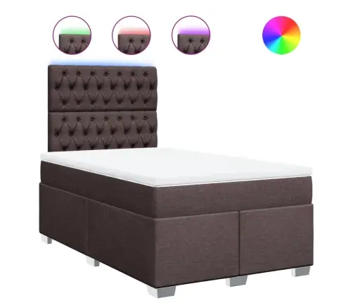 Kontinentaalvoodi Madratsiga, Tumepruun, 120X200 cm Kangas