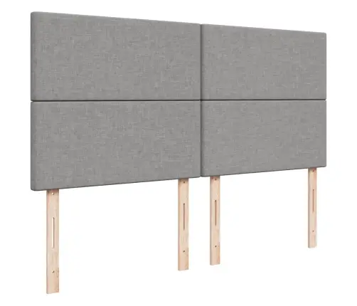 Kontinentaalvoodi Madratsiga, Helehall, 180X200 cm Kangas