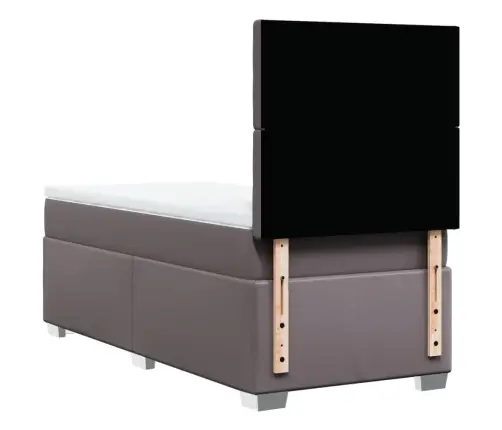 Kontinentaalvoodi Madratsiga, Hall, 100X200 cm Kunstnahk