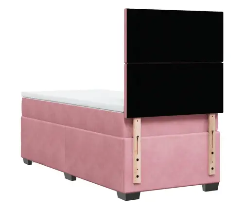 Kontinentaalvoodi Madratsiga, Roosa, 100X200 cm Samet