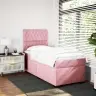 Kontinentaalvoodi Madratsiga, Roosa, 100X200 cm Samet