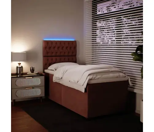 Kontinentaalvoodi Madratsiga, Roosa, 100X200 cm Samet