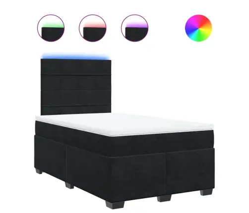 Kontinentaalvoodi Madratsi, Must, 120X190 cm Samet