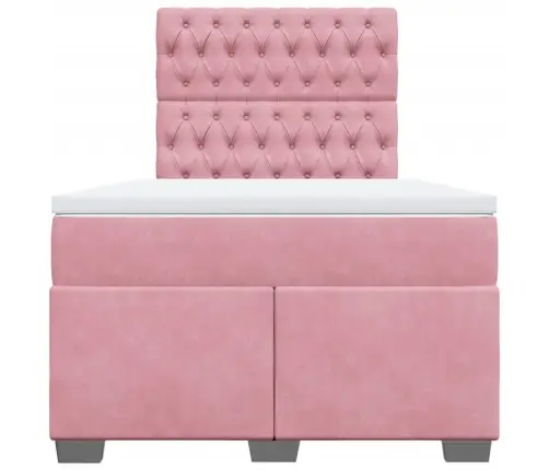 Kontinentaalvoodi Madratsi, Roosa, 120 X 190 cm Samet