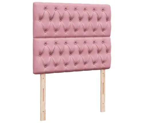 Kontinentaalvoodi Madratsi, Roosa, 120 X 190 cm Samet