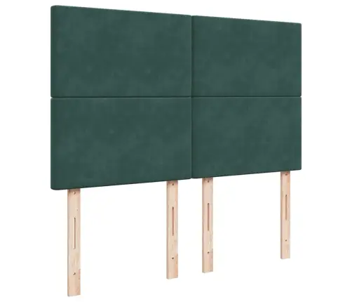 Kontinentaalvoodi Madratsiga, Tumeroheline, 140X190 cm Samet