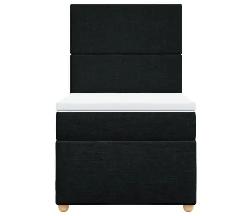 Kontinentaalvoodi Madratsiga, Must, 80X200 cm Kangas