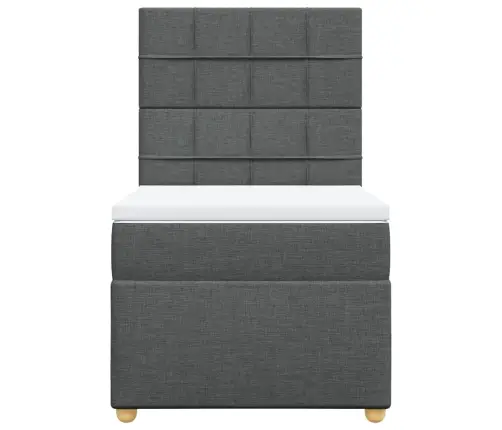 Kontinentaalvoodi Madratsiga, Tumehall, 80X200 cm Kangas