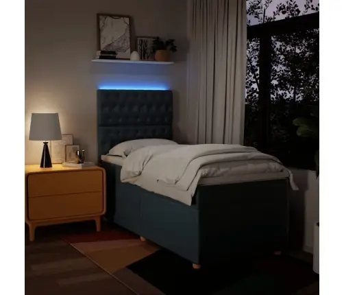 Kontinentaalvoodi Madratsiga, Sinine, 80X200 cm Kangas