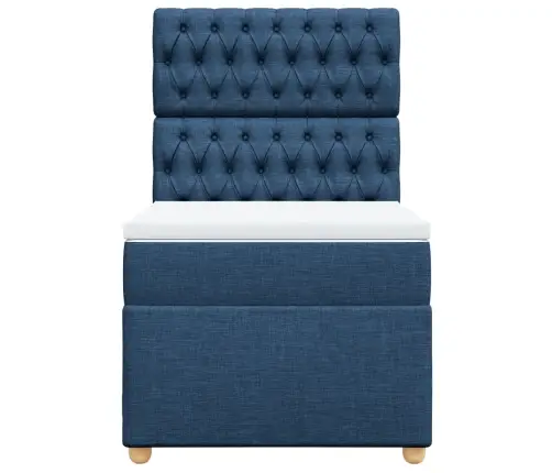 Kontinentaalvoodi Madratsiga, Sinine, 80X200 cm Kangas