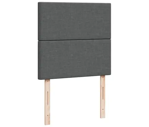 Lova Su Spyruoklėmis Ir Čiužiniu,Tamsiai Pilka,90X190cmAudinys