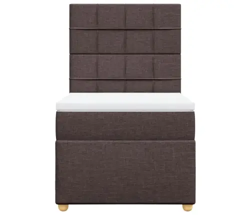 Kontinentaalvoodi Madratsiga, Tumepruun, 90X200 cm Kangas