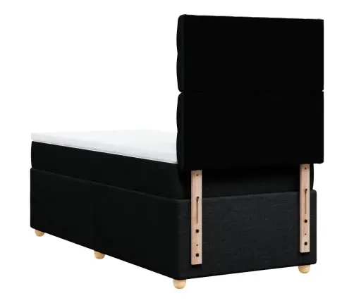 Kontinentaalvoodi Madratsiga, Must, 90X200 cm Kangas