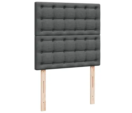 Kontinentaalvoodi Madratsiga, Tumehall, 90X200 cm Kangas